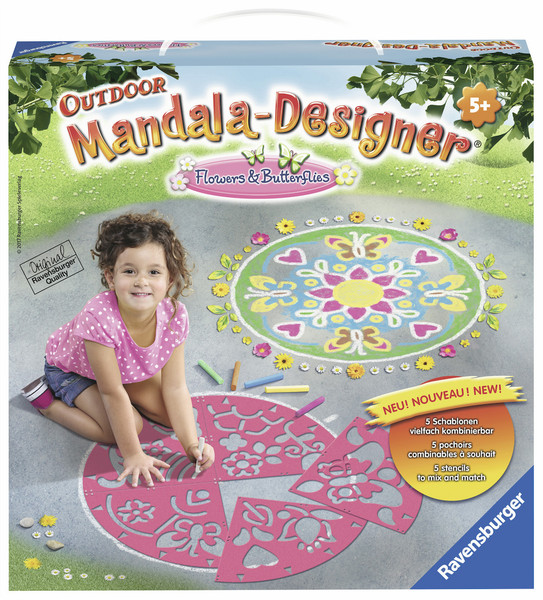 Ravensburger Mandala-Designer Flowers & Butterflies 21pc(s) Kids' outdoor stencil set