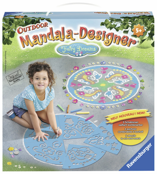 Ravensburger Mandala-Designer Fairy Dreams 21шт Kids' outdoor stencil set