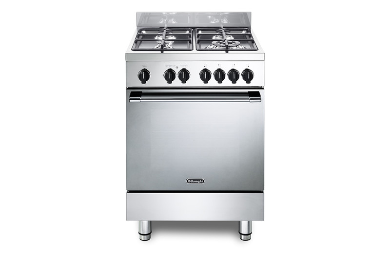 DeLonghi GEMMA 66 M Freestanding cooker Gas hob A Edelstahl Küchenherd