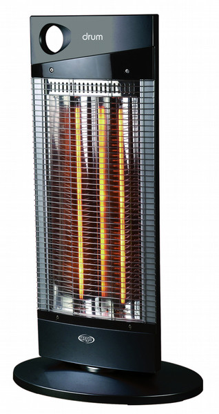 Argoclima Drum Indoor Black 1000W Halogen electric space heater