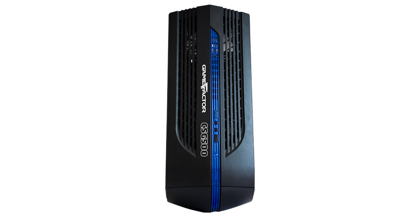 Game Factor CSG500 Micro-Tower Black,Blue computer case