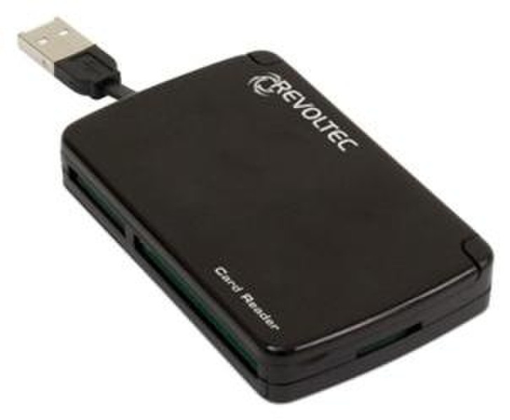 Revoltec Portable Cardreader 80 in 1 Черный устройство для чтения карт флэш-памяти
