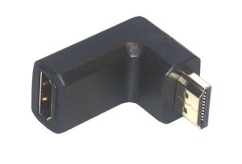 MCL Adapteur HDMI M / FM Coude 19-pin HDMI-A 19-pin HDMI-A Orange Kabelschnittstellen-/adapter