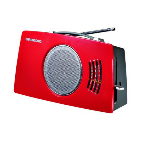 Grundig RP 4900 Tragbar Schwarz, Rot Radio