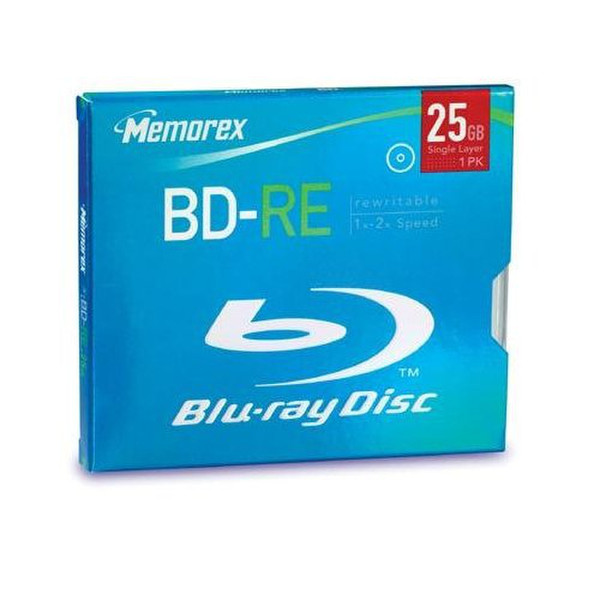 Memorex BD-RE, 25GB, Single Pack 250ГБ BD-RE 1шт