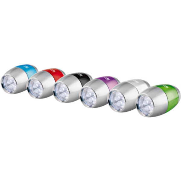 ISY IFL 1000 Hand-Blinklicht LED Mehrfarben, Silber Taschenlampe