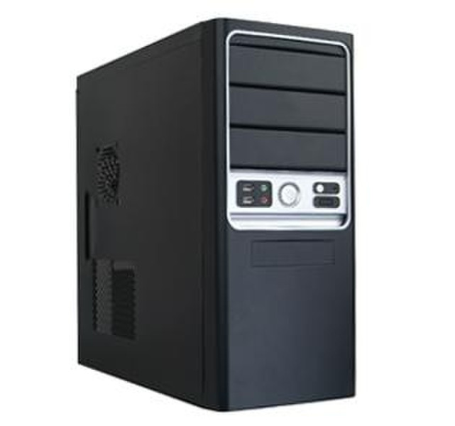 HKC 3011GS Midi-Tower 400W Black,Silver computer case