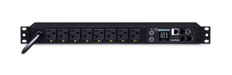 CyberPower PDU81002 8AC outlet(s) 1U Black power distribution unit (PDU)