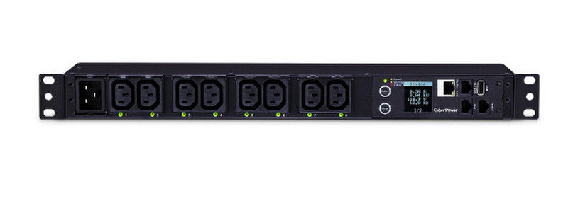 CyberPower PDU81005 8AC outlet(s) 1U Black power distribution unit (PDU)