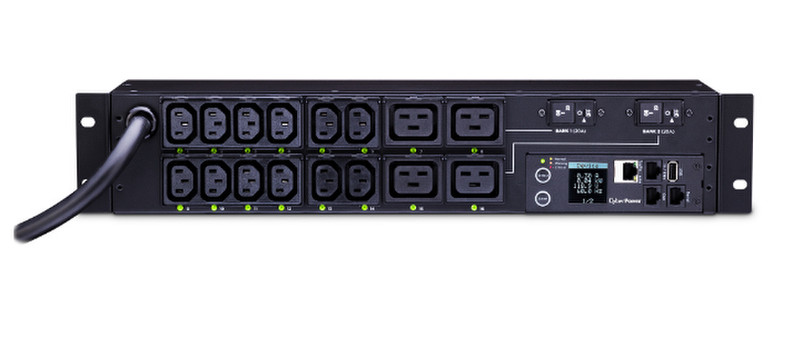 CyberPower PDU81008 16AC outlet(s) 2U Black power distribution unit (PDU)