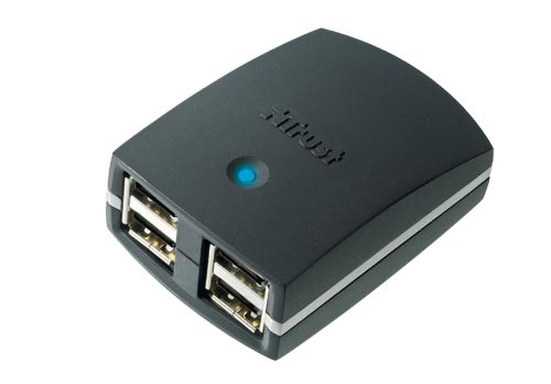 Trust HU-5640T, UK 480Mbit/s Black interface hub