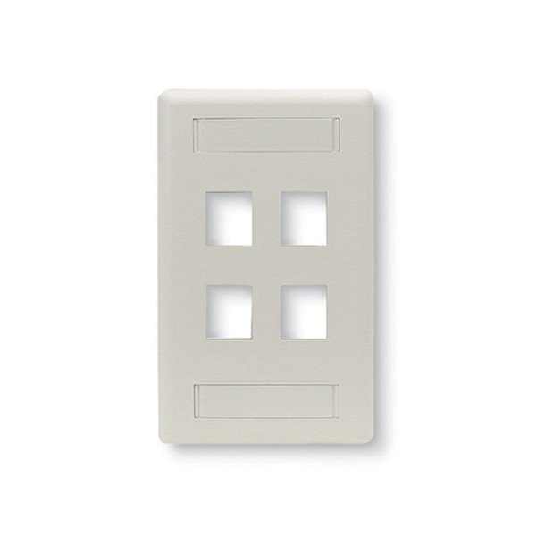 Black Box WP474C White switch plate/outlet cover