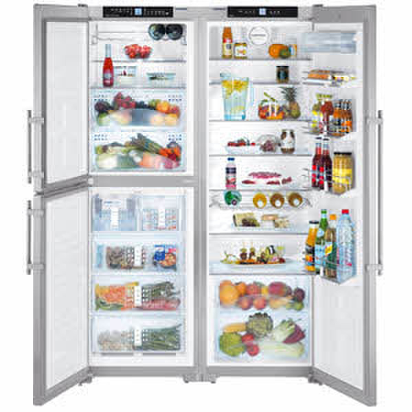 Liebherr SBSes 7353 Premium BioFresh NoFrost Built-in 548L Stainless steel side-by-side refrigerator