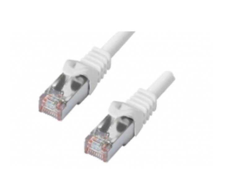 DINIC C6N-05 0.5м Cat6 S/FTP (S-STP) Белый сетевой кабель