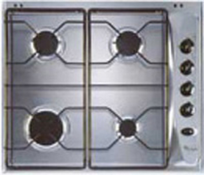 Whirlpool Gas Heater Встроенный Gas hob Нержавеющая сталь