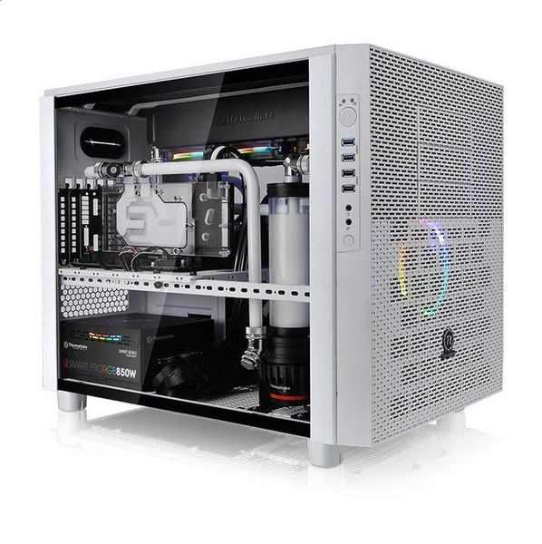 Thermaltake Core X5 Tempered Glass Snow Edition Kubus Weiß Computer-Gehäuse