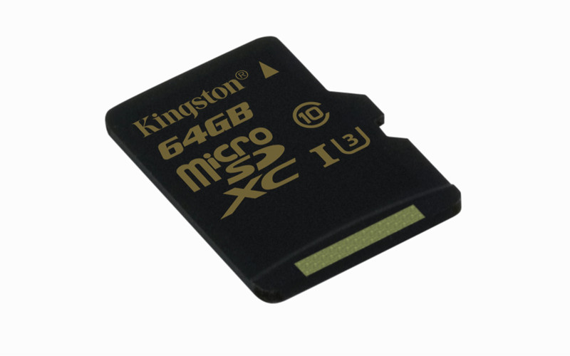 Kingston Technology Gold microSD UHS-I Speed Class 3 (U3) 64GB 64GB MicroSDHC UHS-I Klasse 3 Speicherkarte