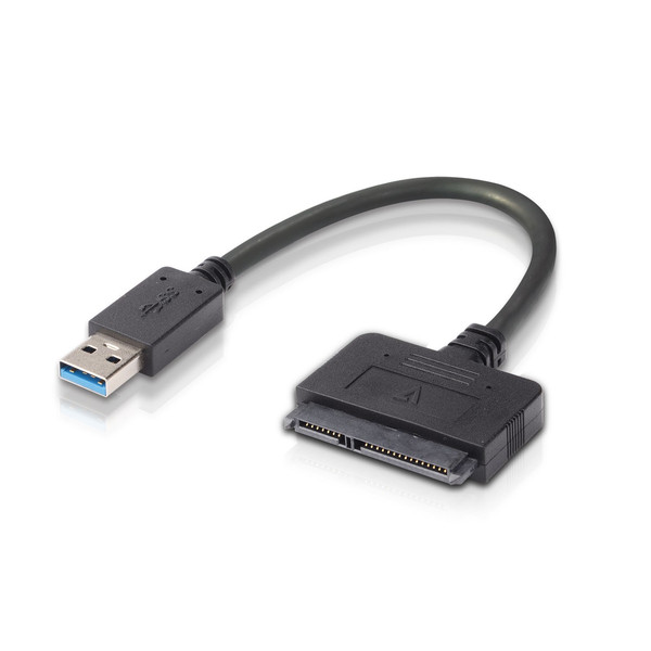 V7 8Q9074 0.5m USB 3.0 SATA Schwarz SATA-Kabel