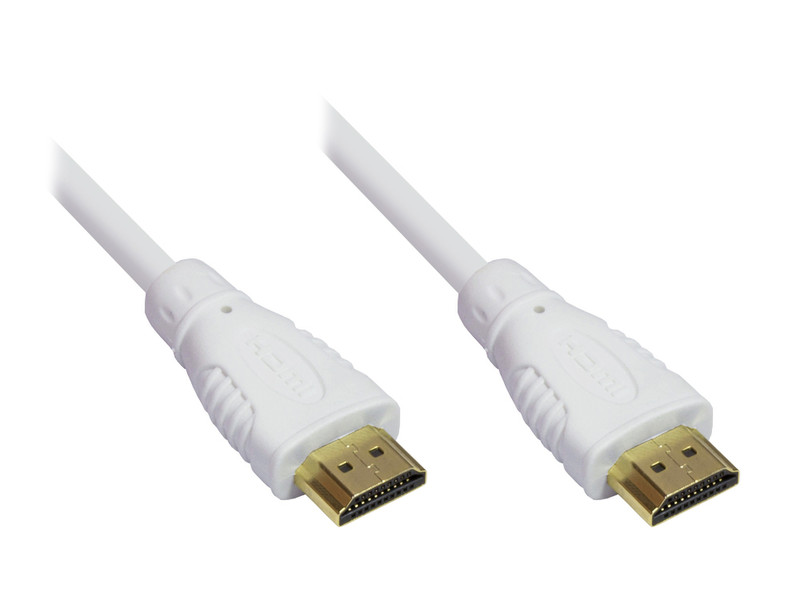 Alcasa 4514-007W 0.75m HDMI HDMI Weiß HDMI-Kabel