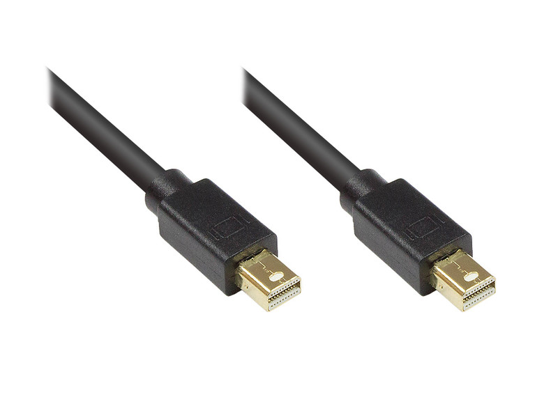 Alcasa 4830-010S 1m Mini DisplayPort Mini DisplayPort Schwarz DisplayPort-Kabel