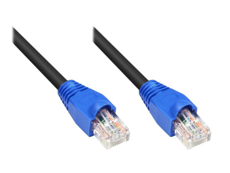 Alcasa 8062-150S 15m Cat6 U/UTP (UTP) Black,Blue networking cable
