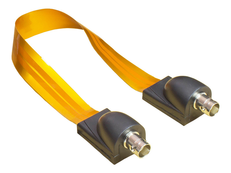 Alcasa 8101-F31Q 0.31m BNC BNC Black,Gold,Transparent coaxial cable
