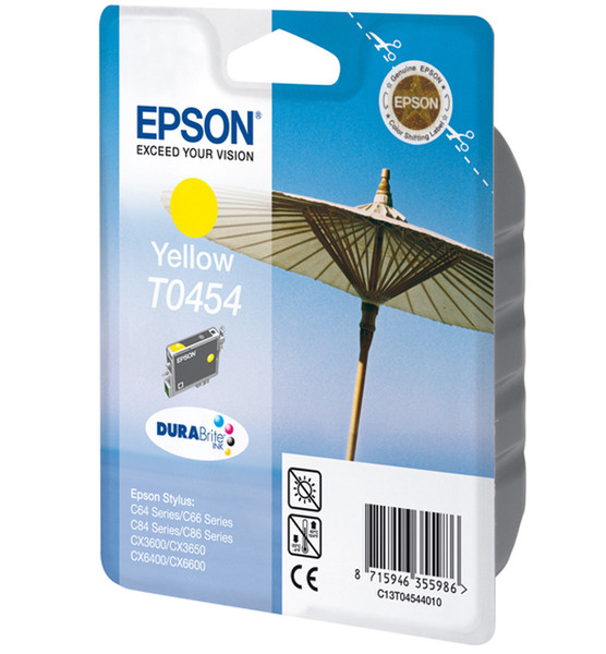 Epson T0454 yellow ink cartridge