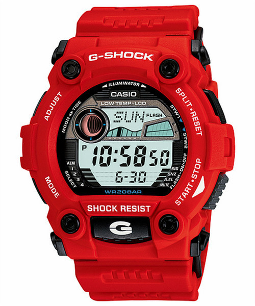 Casio G-7900A-4 Wristwatch Electronic Black,Red watch