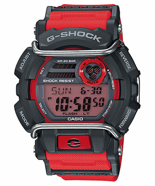 Casio GD-400-4DR Wristwatch Electronic Grey,Red watch