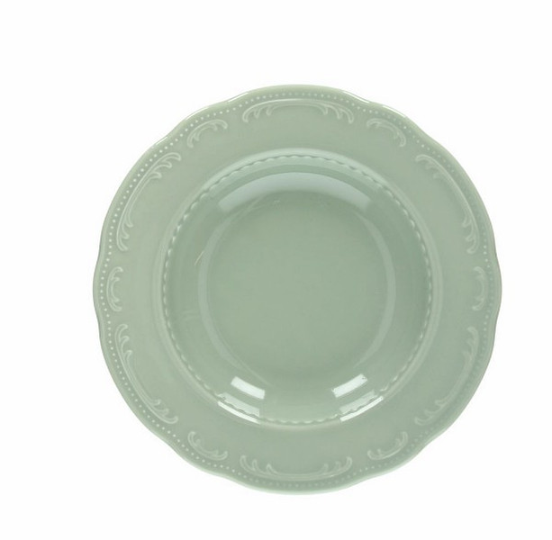 Andrea Fontebasso VW001230841 Soup plate Round Porcelain Green 1pc(s) dining plate