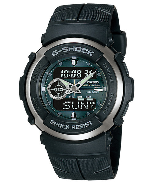 Casio G-300-3AV Wristwatch Black,Silver watch