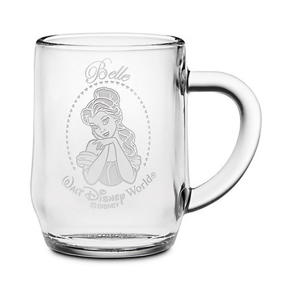 Disney Belle Glass Mug by Arribas - Personalizable чашка/кружка