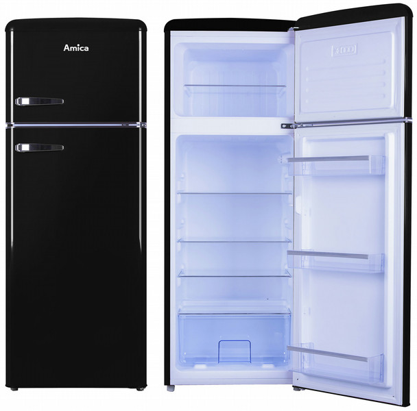 Amica VD 1442 AB Freestanding 168L 45L A++ Black fridge-freezer