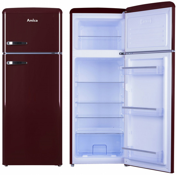 Amica VD 1442 AI Freestanding 168L 45L A++ Brown fridge-freezer