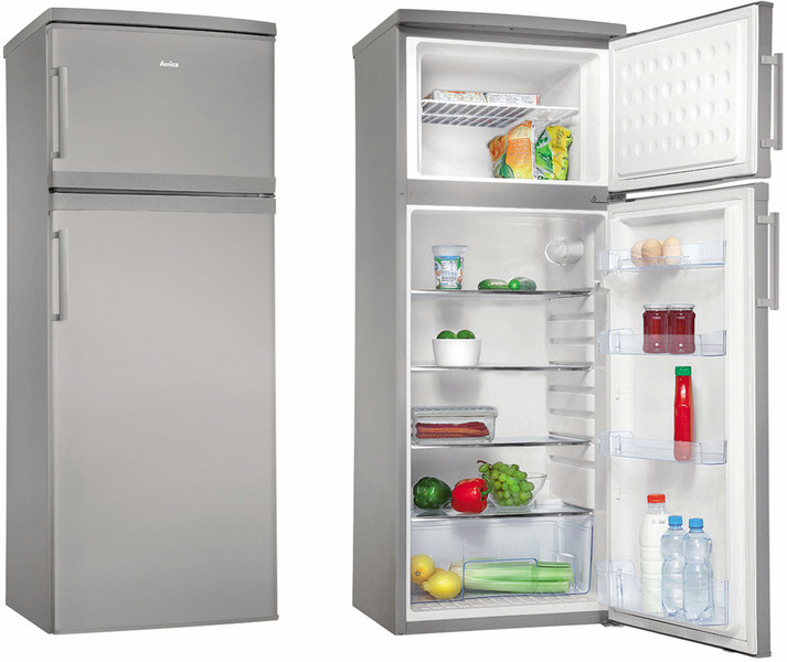 Amica VD 1441 BX Freestanding 160L 45L A+ Stainless steel fridge-freezer