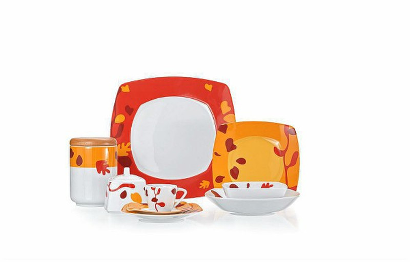 Andrea Fontebasso VG001204975 Soup plate Square Porcelain Multi 1pc(s) dining plate