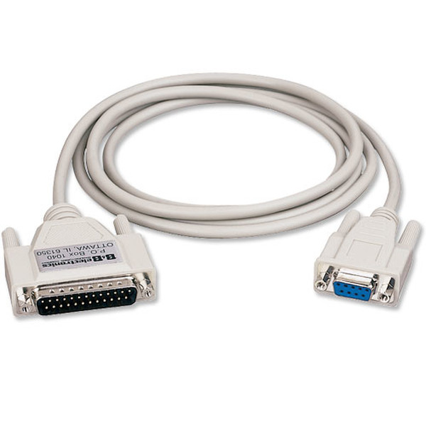 IMC Networks 232CAM 1.8m DB9 DB25 Beige serial cable