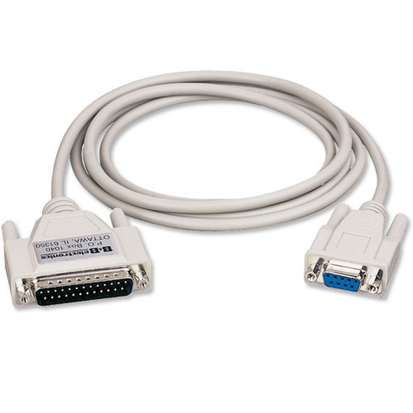 IMC Networks 232CAM10 3m DB9 DB25 Beige Serien-Kabel