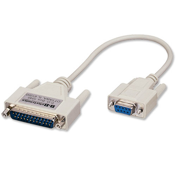 IMC Networks 232CAMS 0.15m DB9 DB25 Beige serial cable