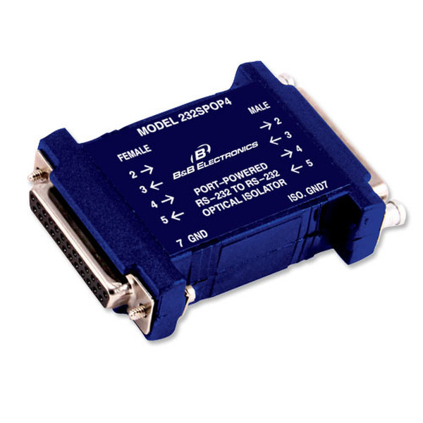 IMC Networks 232SPOP4 RS-232 RS-232 Blue serial converter/repeater/isolator