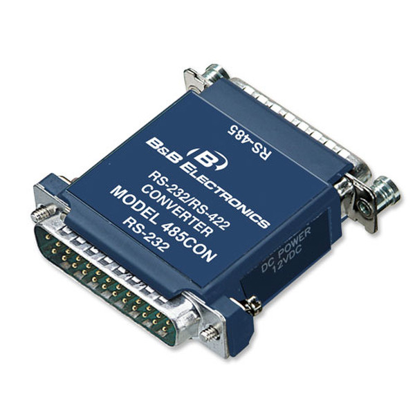 B&B Electronics 485CON RS-232 RS-485 Синий серийный преобразователь/ретранслятор/изолятор