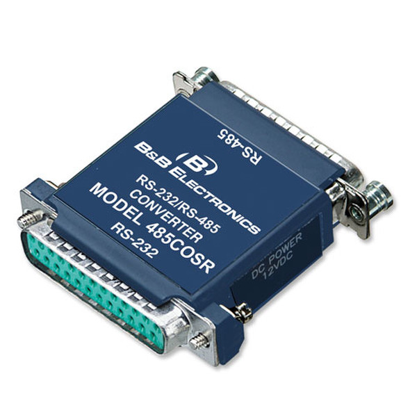 B&B Electronics 485COSR RS-232 RS-485 Синий серийный преобразователь/ретранслятор/изолятор