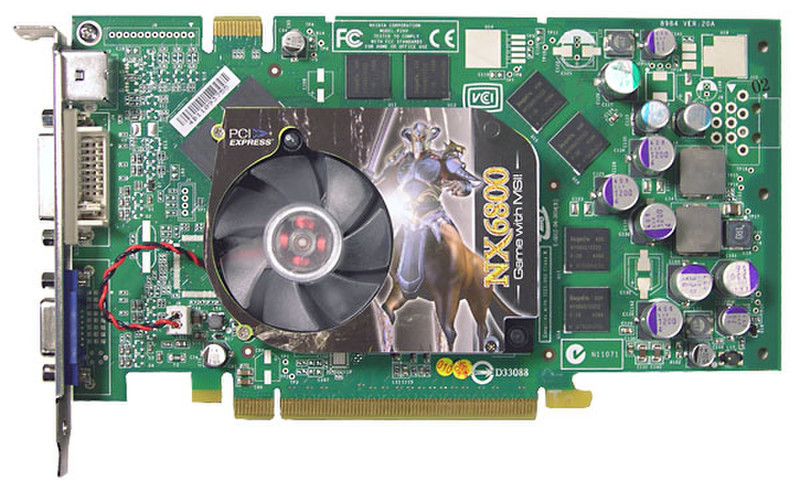 MSI NX6800-TD256E GDDR graphics card