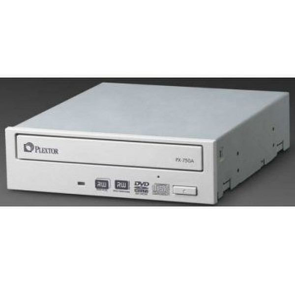 Plextor PX-750A Internal DVD-ReWriter Drive, Retail Internal White optical disc drive