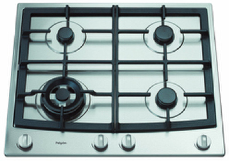 Pelgrim GKB 635 W gas heater built-in Gas hob Silver