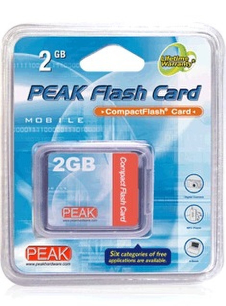 PEAK CompactFlash Card 2GB 2GB Kompaktflash Speicherkarte