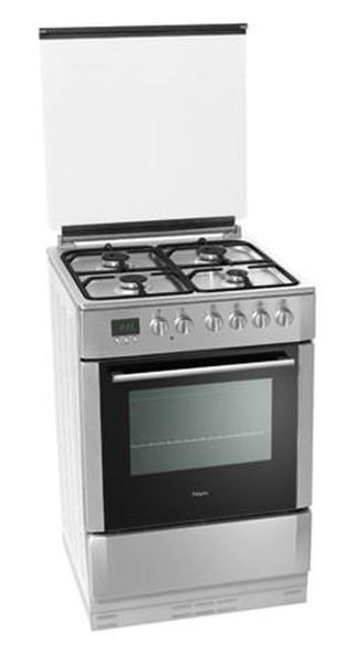 Pelgrim PF6139RVS Freestanding Gas hob Silver cooker