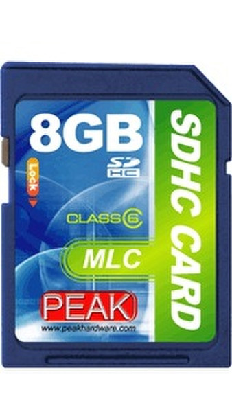 PEAK SDHC Card MLC Class 6 8GB 8ГБ SDHC карта памяти
