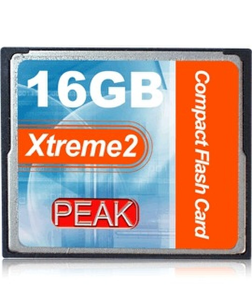 PEAK CompactFlash Card Xtreme2 266X 16GB 16GB CompactFlash memory card