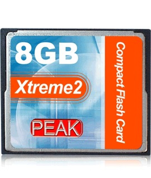 PEAK CompactFlash Card Xtreme2 266X 8GB 8GB CompactFlash memory card